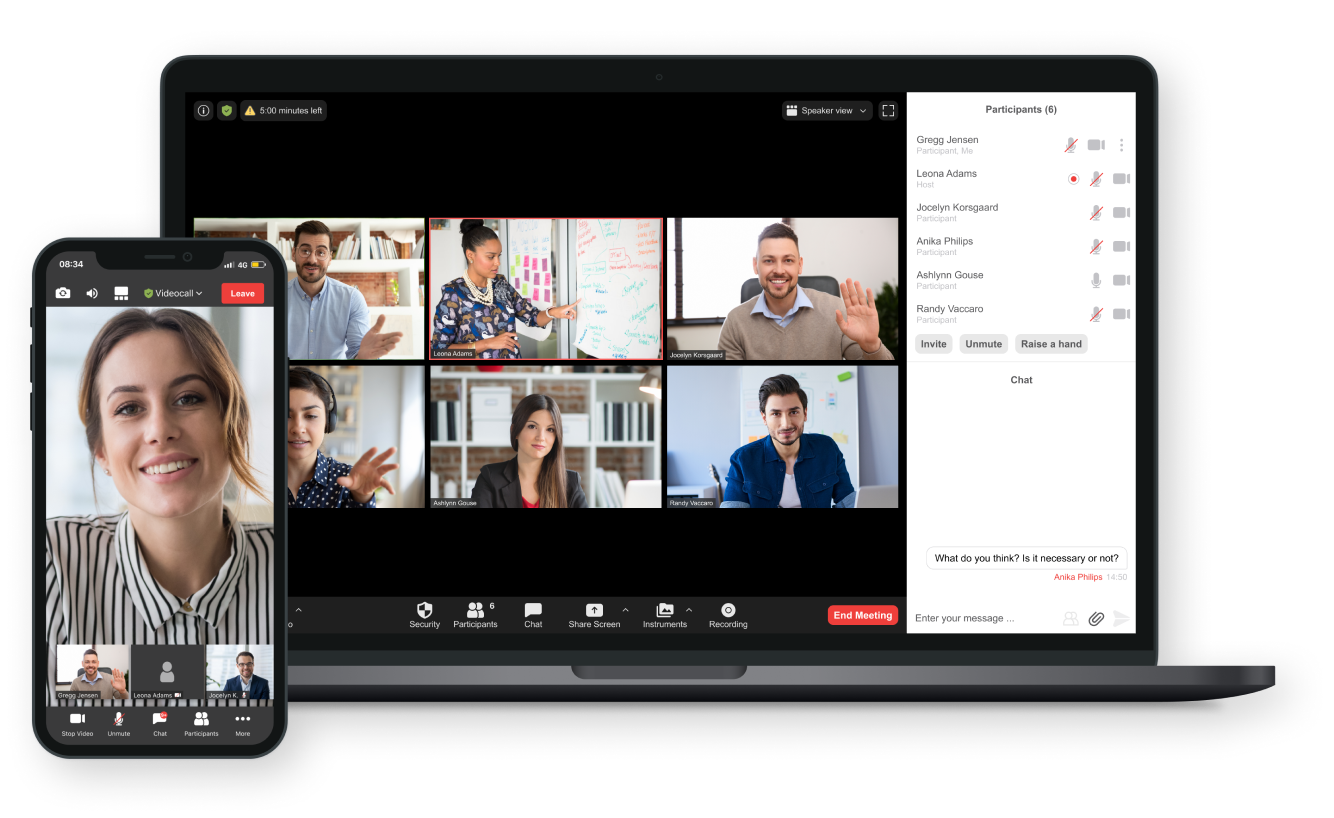 Video Conferencing Server SDK with Mobile Clients