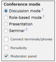 Schedule a conference window